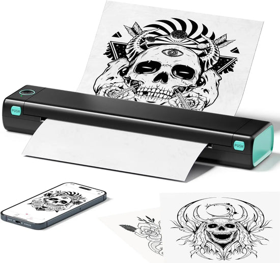 Wireless Tattoo Stencil Printer, Thermal Transfer Tattoo Machine Supports Tattoo Transfer Paper Stencil Printer For Tattooing Co