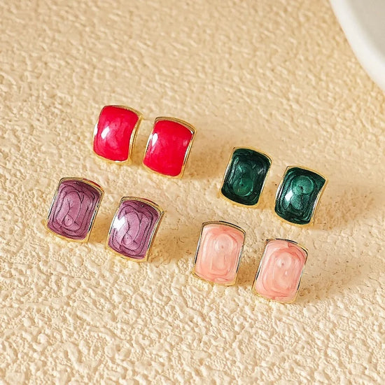 Trend Chic Enamel C-shaped Women&