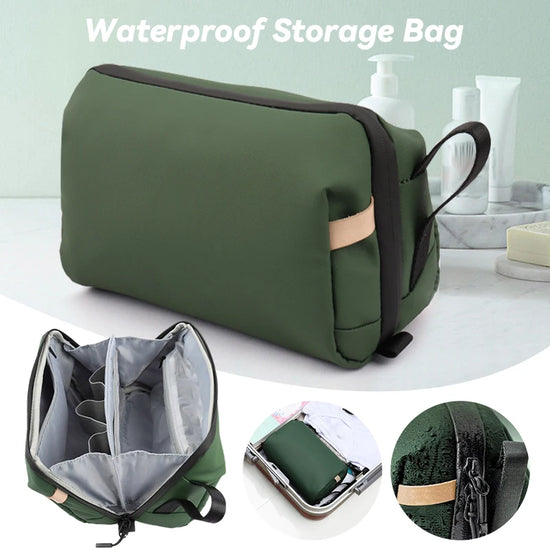 2026 New Dry Wet Separation Wash Bag Large Capacity Storage Bag Waterproof Women Makeup Bag Suitable for Travel Pouch Organizer